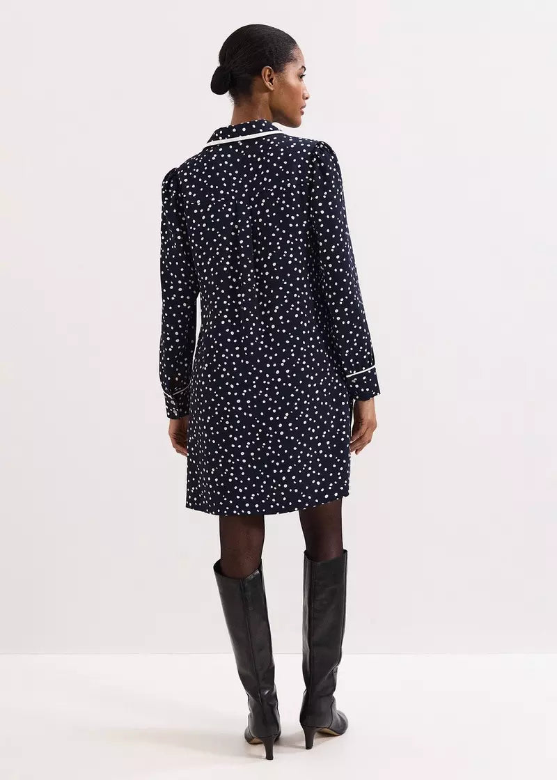 Phase Eight - Kylie Spot Tunic Dress (Size 10) - Like New
