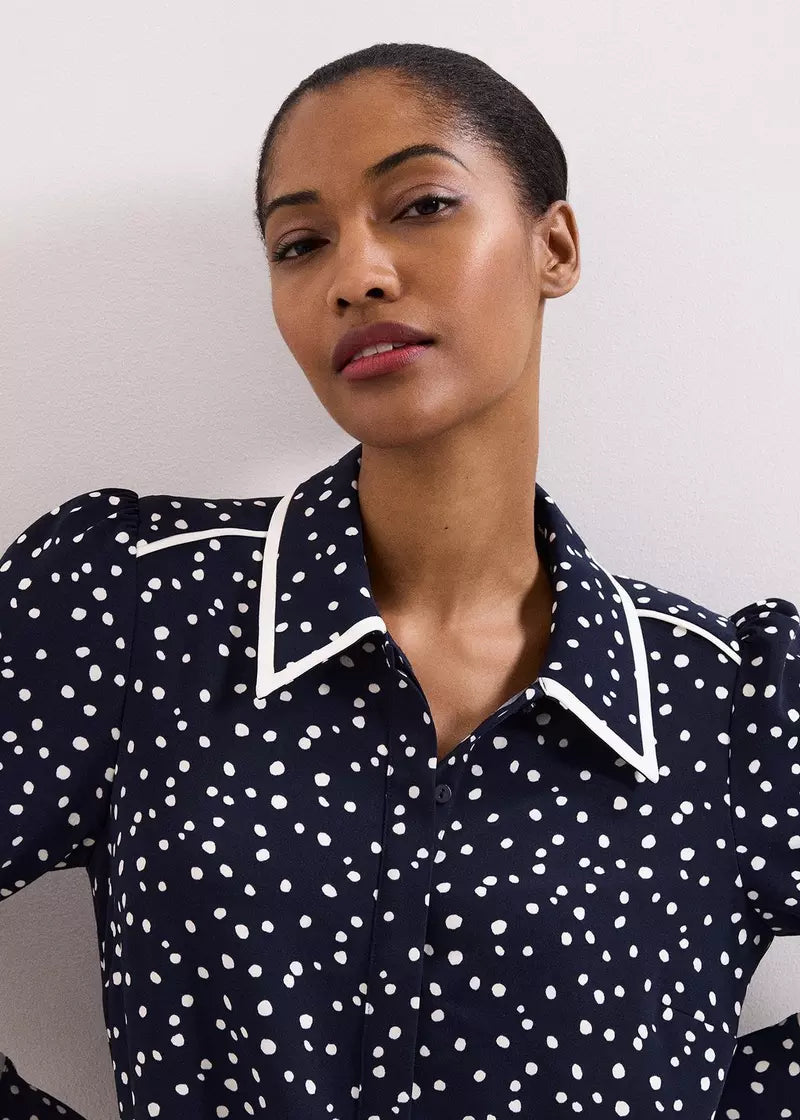 Phase Eight - Kylie Spot Tunic Dress (Size 10) - Like New