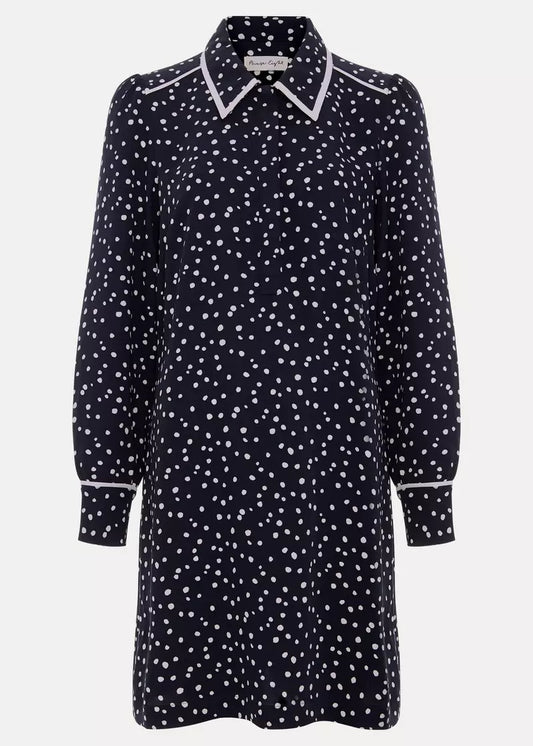 Phase Eight - Kylie Spot Tunic Dress (Size 10) - Like New