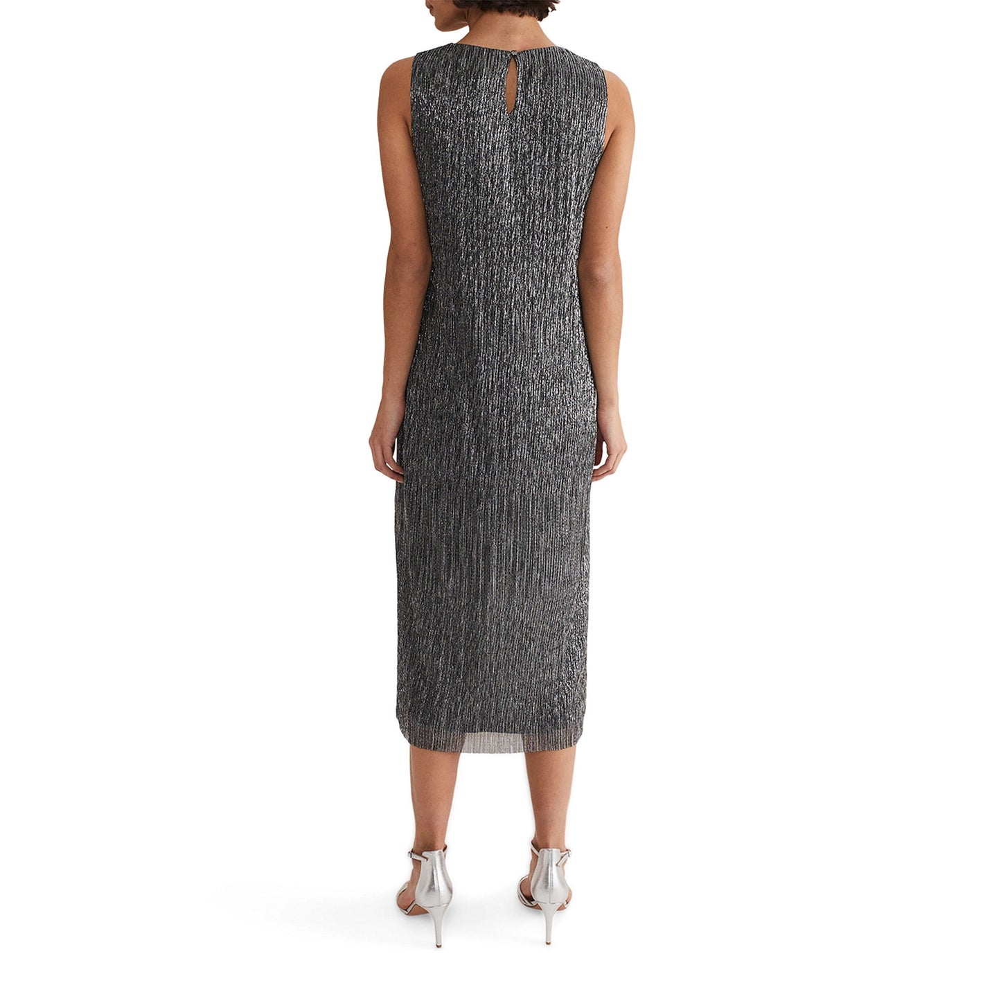 Phase Eight - Alix Plisse Sleeveless Dress (Size 12) - Like New
