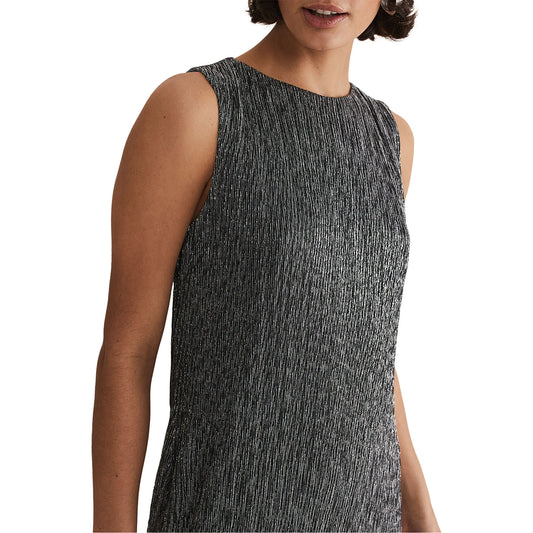 Phase Eight - Alix Plisse Sleeveless Dress (Size 12) - Like New
