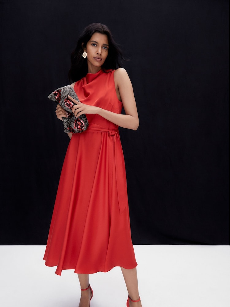 Phase Eight - Jasleen Satin Dress (Size 12) - New