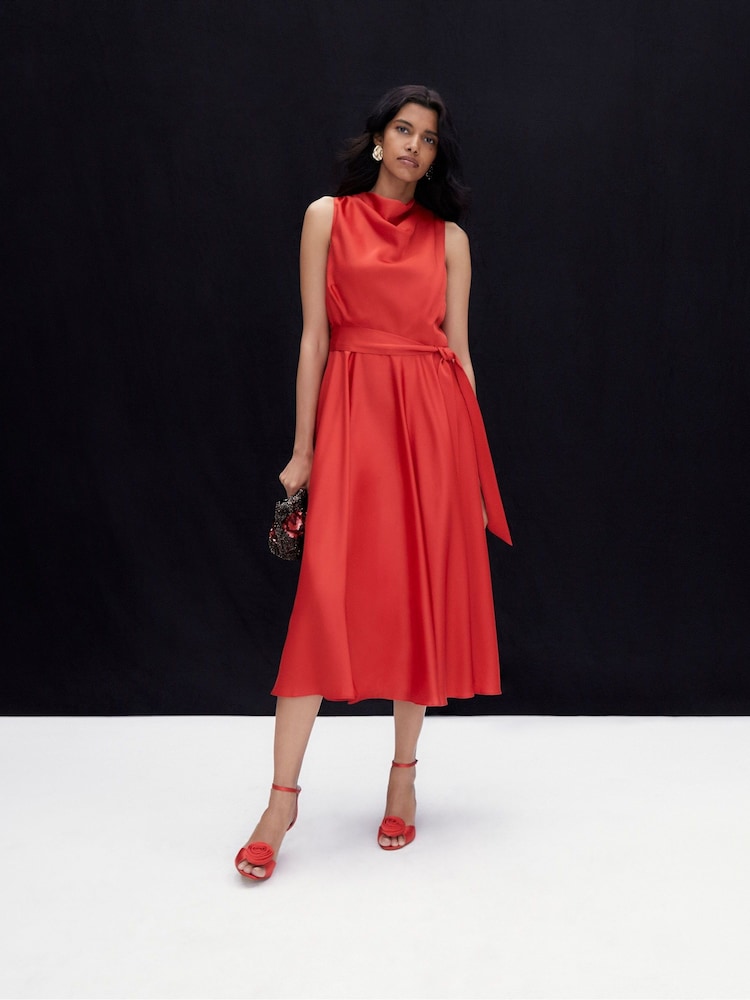 Phase Eight - Jasleen Satin Dress (Size 12) - New