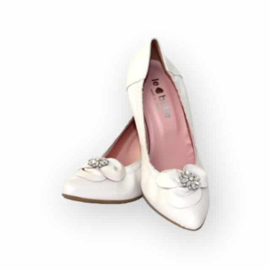 Le Babe - Ivory Pearlised Court Shoes (Size 4 1/2) - Like New