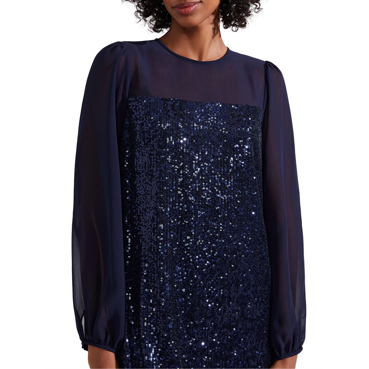 Hobbs - Zariah Sequin Embellished Mini Dress (Size 12) - Like New