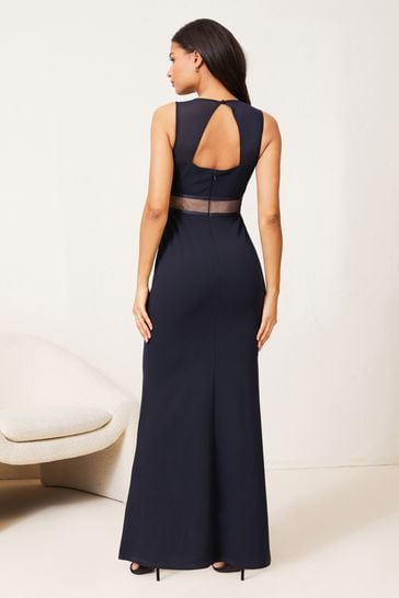Lipsy - Navy Artwork Dress (Size 16) - New